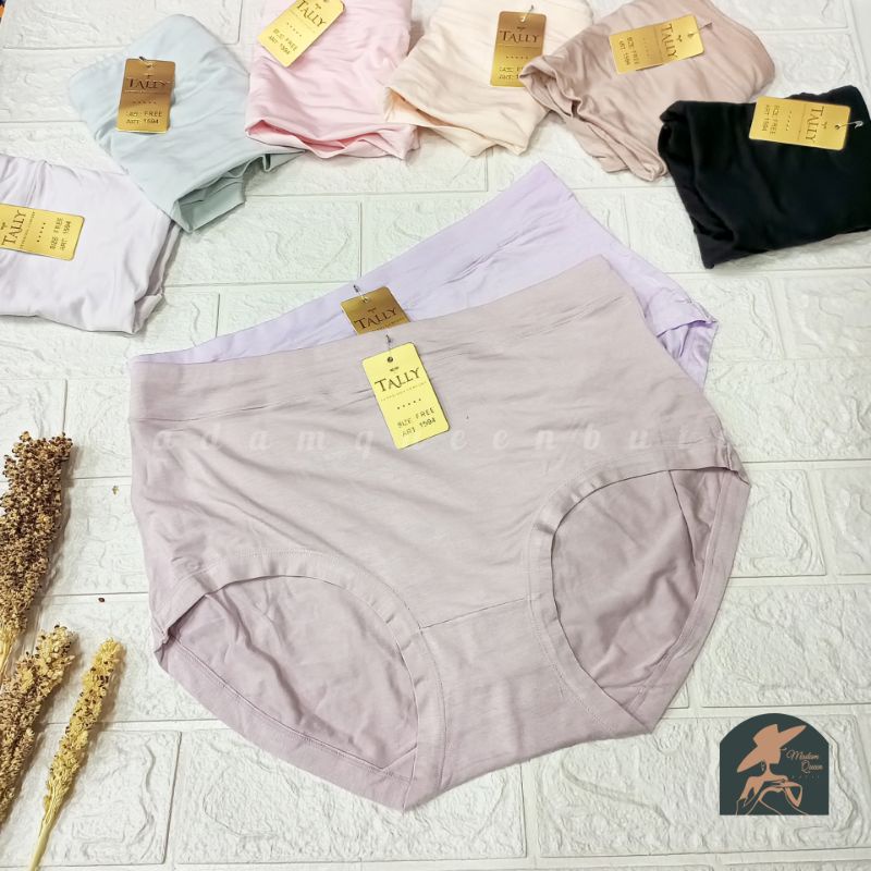 TALLY CD CELANA DALAM 1594 JUMBO | BAHAN KATUN BAMBOO | FREE SIZE | FIT XXL - XXXL | HIGH WAIST |