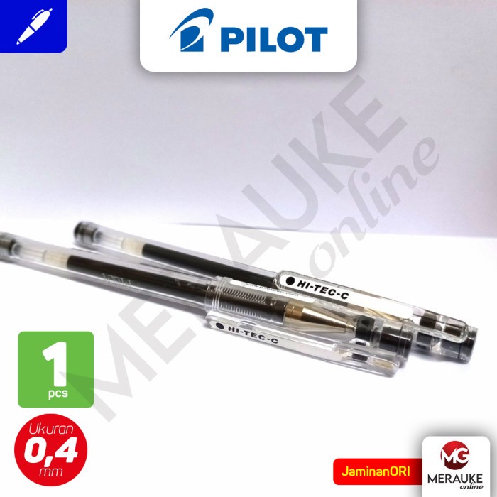 

Ballpoint PILOT HI-TEC-C 0.4 Hitam (Satuan)