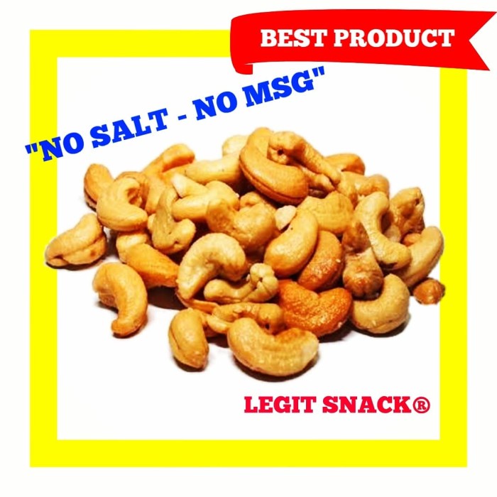 

[TERLARIS] KACANG MEDE ORIGINAL OVEN / KACANG METE PANGGANG ROASTED PLAIN 500 GR