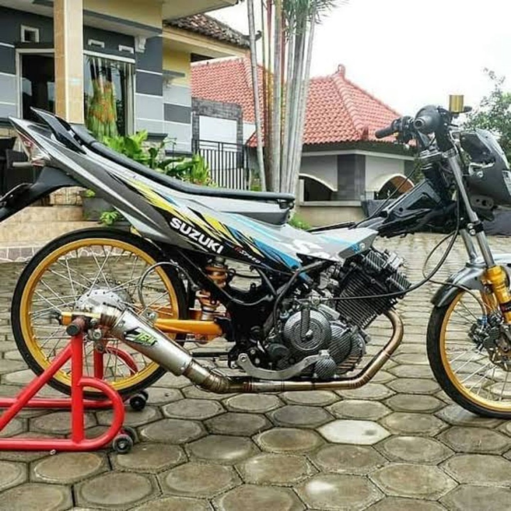 TERMURAH KNALPOT RACING JRM SATRIA VIXION SONIC MEGA/GL PRO TIGER R15 GSX GTR CB150R CB OLD MXold/ne