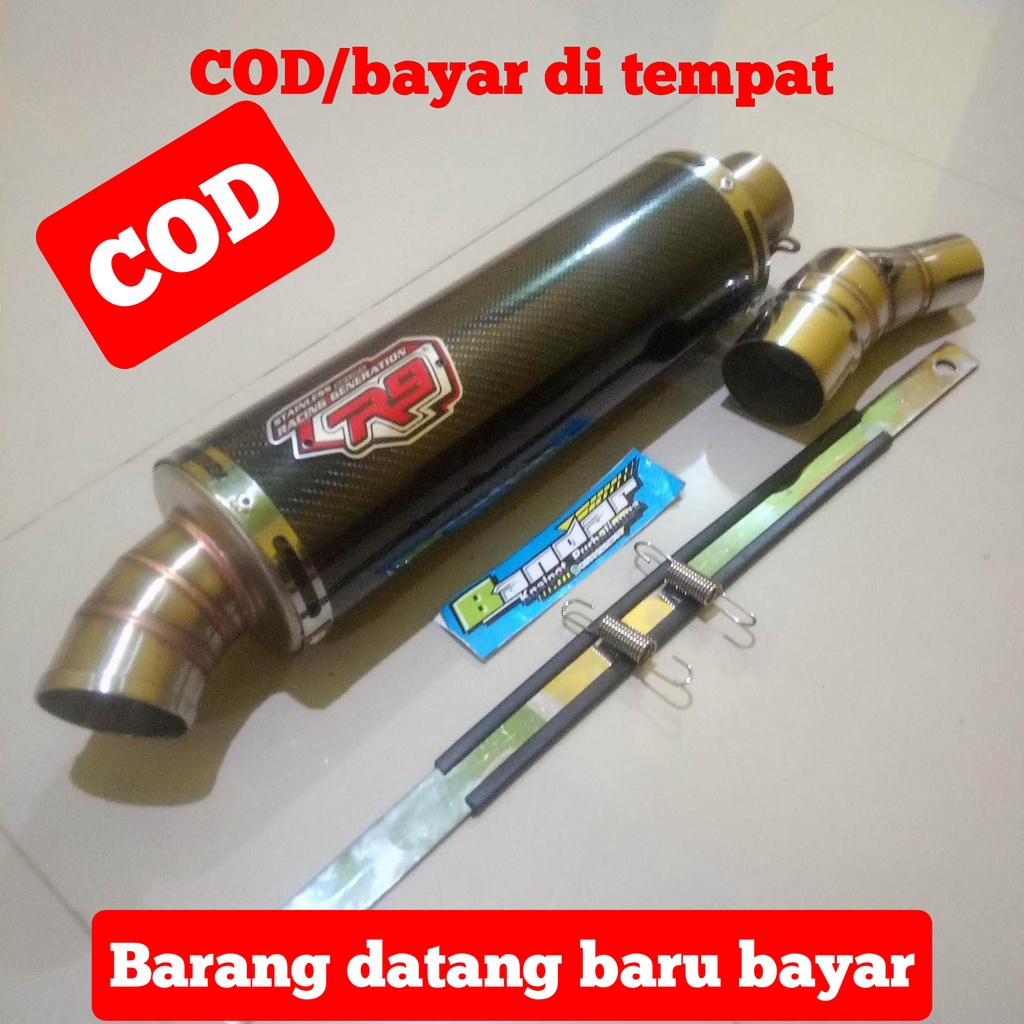 termurah Knalpot Racing R9 Ninja 250fi / Ninja 250 karbu /Ninja 250 mono / R25  slip on