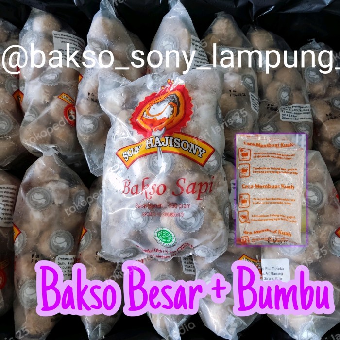 

Bakso Sony Lampung Besar + Bumbu