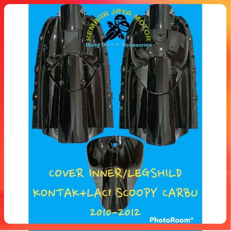 JRP cover inner legsil kontak honda scoopy karbu old hitam 2010-2012