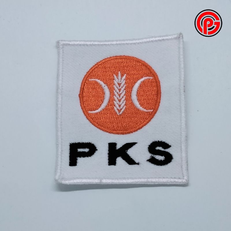 Best Seller Bordir Logo PKS / Bordir PKS / Logo Bordir PKS / Logo PKS / Bordir Logo Partai PKS / Bor