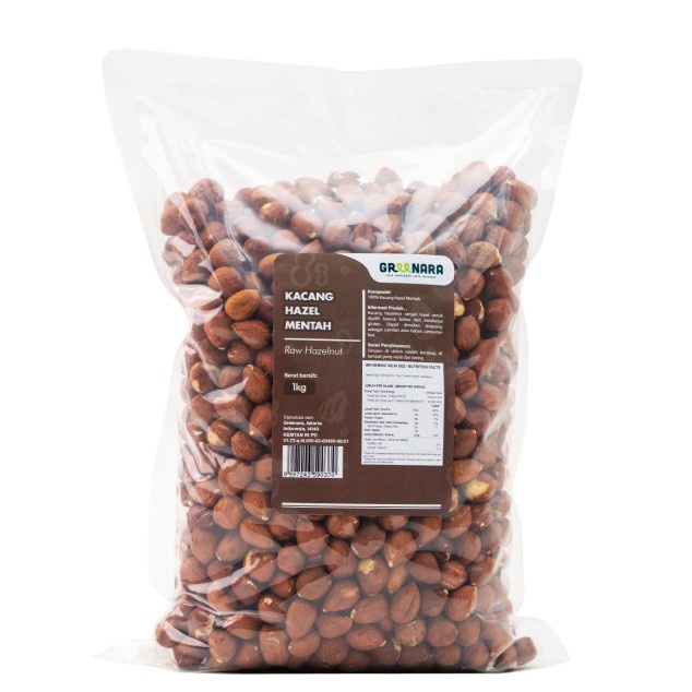 

[KUALITAS TERBAIK] Kacang Hazel Mentah 1 kg / Raw Hazelnut Termuarah