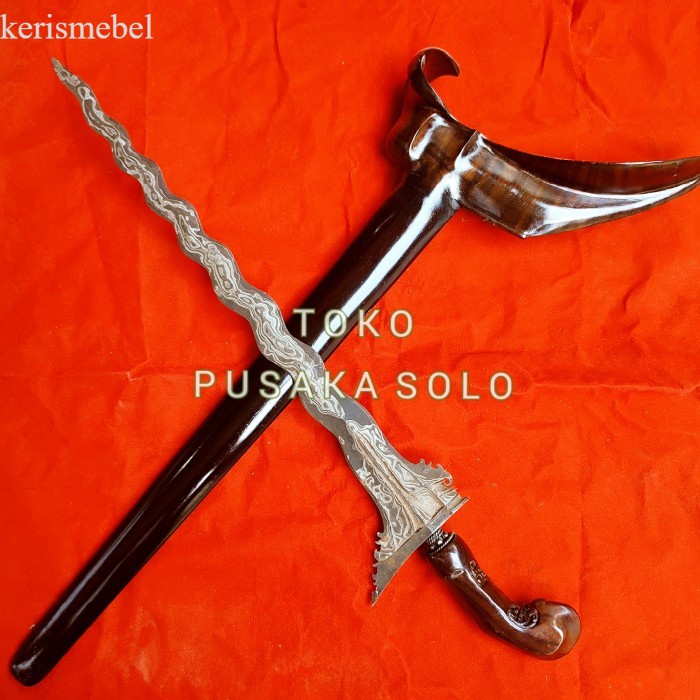 KERIS COROK BESAR LUK 17 KEMERDEKAAN PAMOR BERAS WUNTAH ISTIMEWA antik