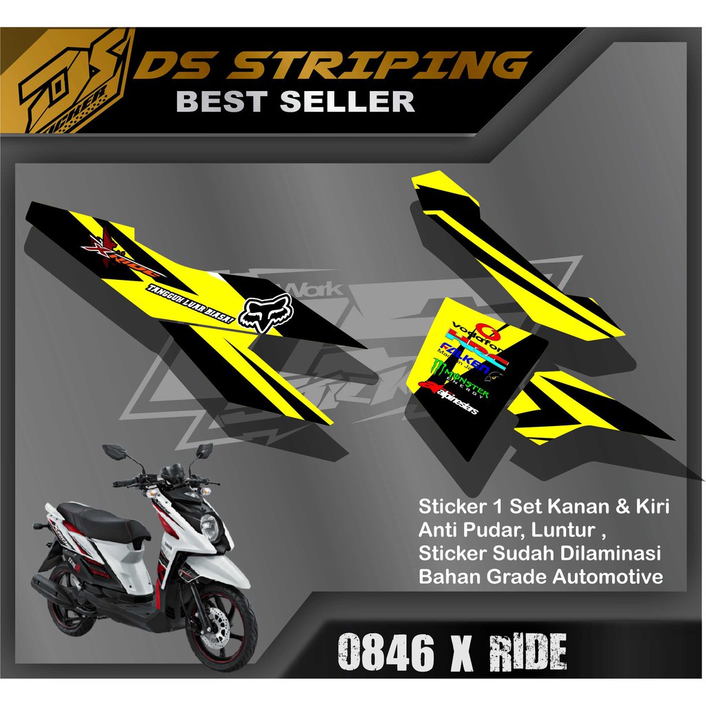 stiker Striping Xride Lama List Variasi