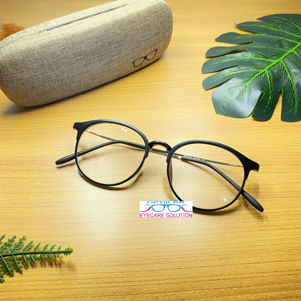 Kacamata Wanita Premium Grade Ori Original Branded Frame Bulat Minus Korea Lentur Anti Patah Terbaru
