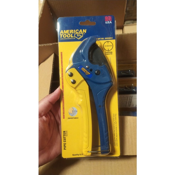 

Colorf Gunting PVC PIPA PVC Cutter Pemotong Pipa AMERICAN TOOL 42 MM