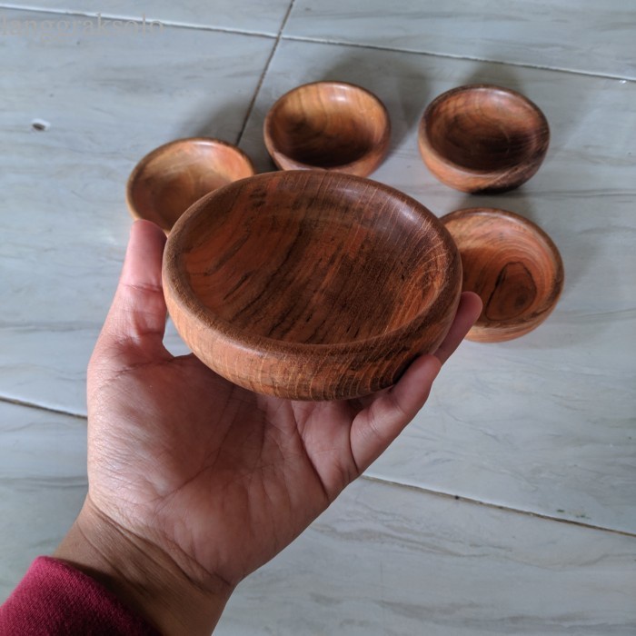 

terlaris Cobek Kayu Jati D10/ Tempat Sambal Kayu Jati d10