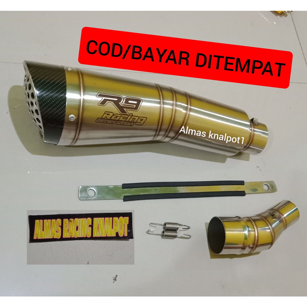 KNALPOT RACING R9 H2 SARANG FOR NINJA 250 R25 CBR 150 NEWCB 150 MT25 R25