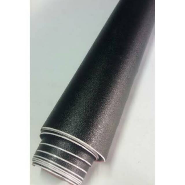 Stiker skotlet hitam kulit jeruk doff matte lebar 45cm panjang 1meter