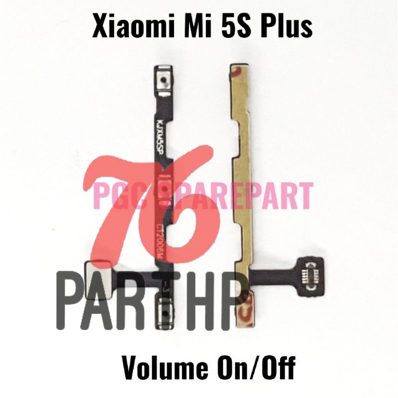 Flexible Konektor Power On Off + Volume Xiaomi Mi S5 Plus / Mi5s Plus / Mi 5s+ / 2016070 - Flexibel 