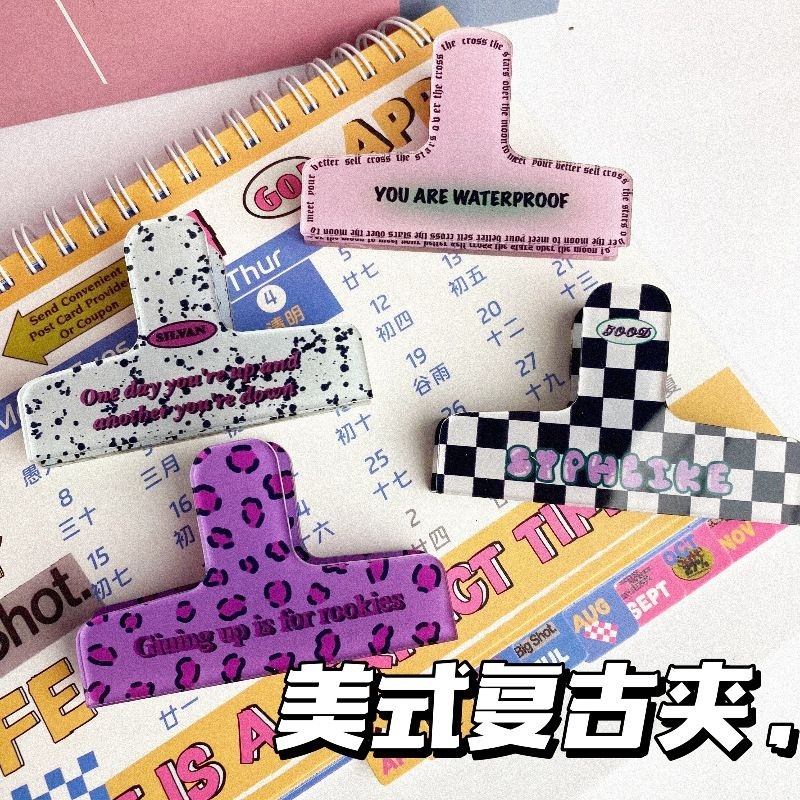 

Paper Clip catatan retro Amerika, klip penyimpanan berpenampilan tinggi, klip ekor panjang, klip kertas ujian siswa, klip akun manis dan keren berwarna merah muda (155)