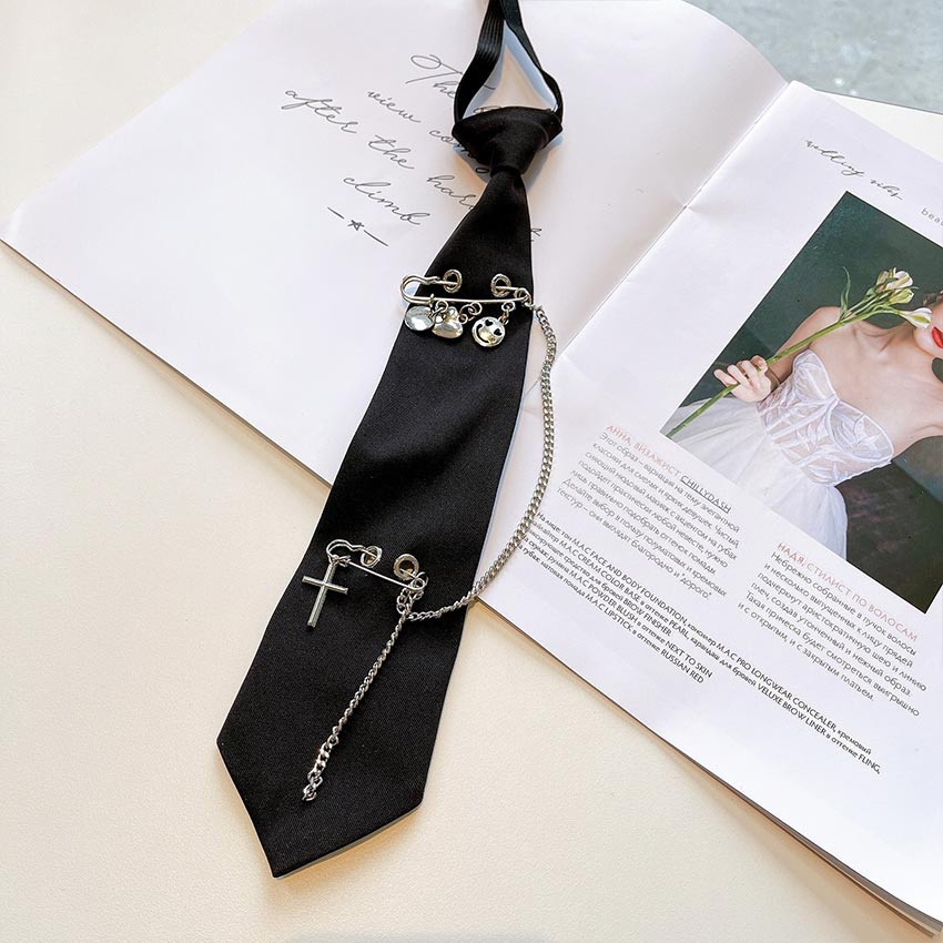 Dasi Hitam Fashion Korea Design Neck Tie Gothic/ Grunge/ Punk