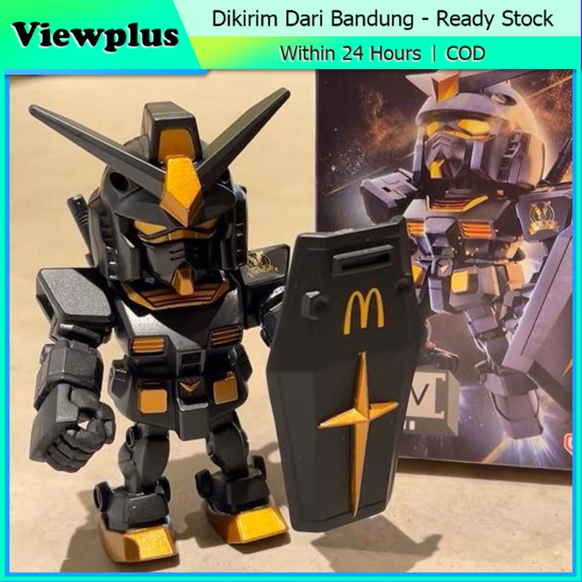 Gantungan Kunci Gundam x McD Versi Angus Souvenir Keychain Gundam Action Figure