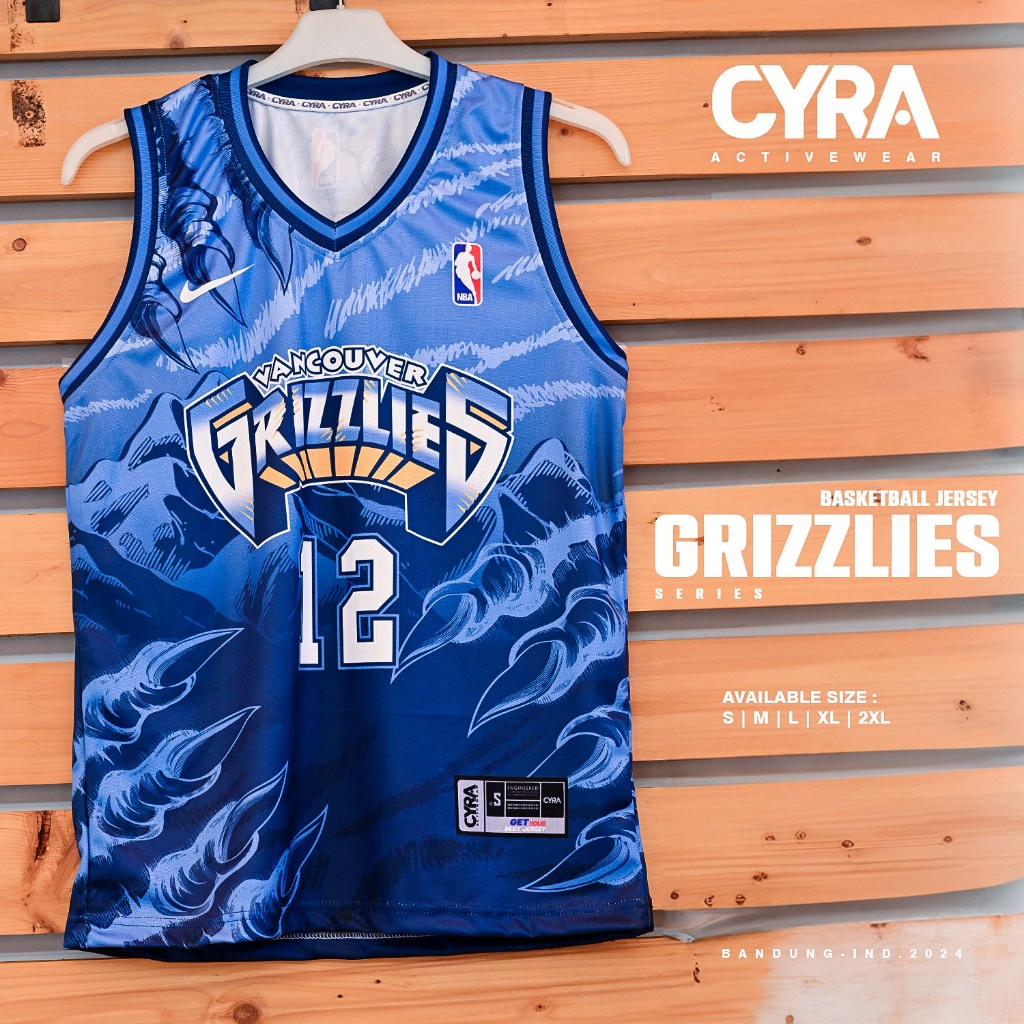 JERSEY BASKET GRIZZLIES JA MORANT #12 MOUNTAIN
