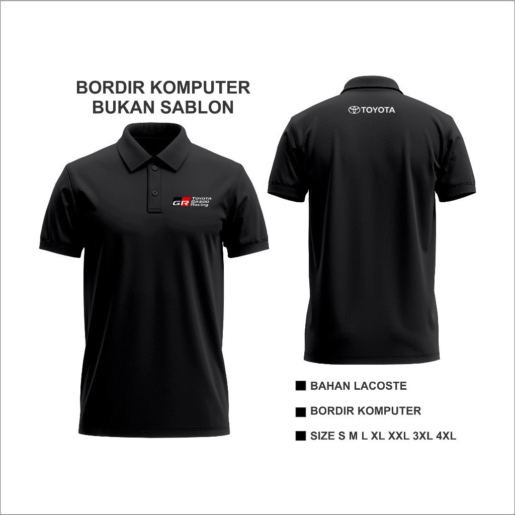 Polo Bordir Baju Kaos Polo Baju Toyota Bordir Polo Toyota Bordir / Kemeja Toyota Bordir Polo Seragam