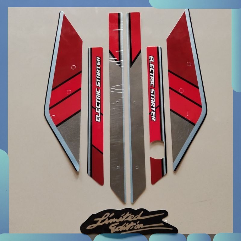 Stiker striping honda astrea prima limited edition lis body motor bagus