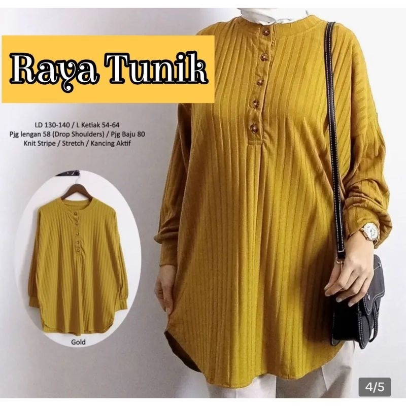 TERLARIS RAYA TUNIK JUMBO KNIT | TUNIK JUMBO | TUNIK XL - XXXXL | TUNIK KNIT PREMIUM | TUNIK BIGSIZE