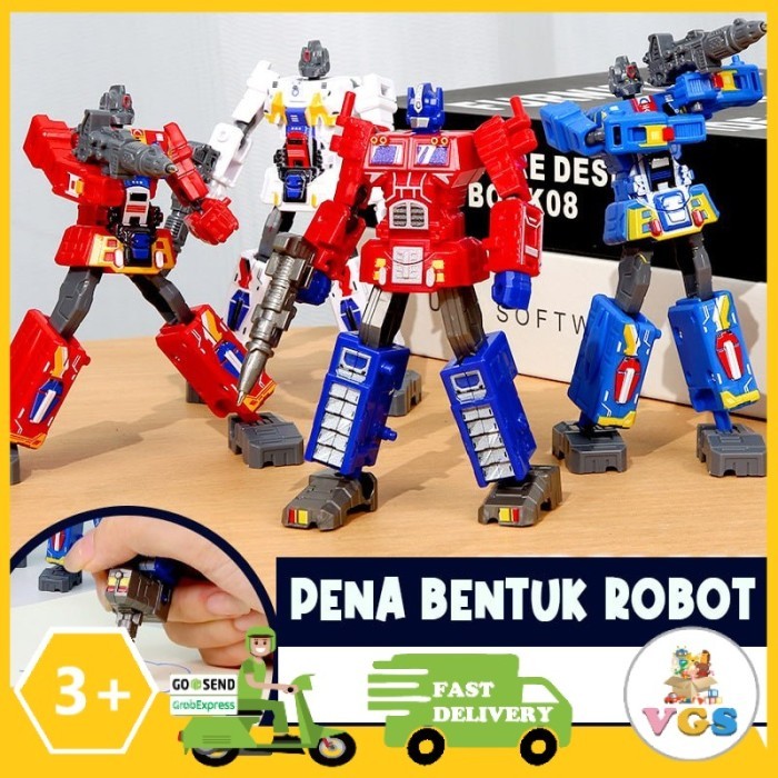 

Alat Tulis Pena Pen Anak Bentuk Karakter Robot
