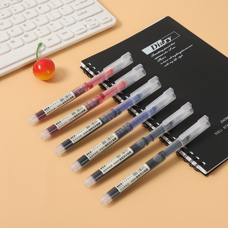 

Gel Pen Business Office Students School Office Stationery Fine Nib Gel Pen Big Ink Capacity Ballpoint Black Blue Red Pen