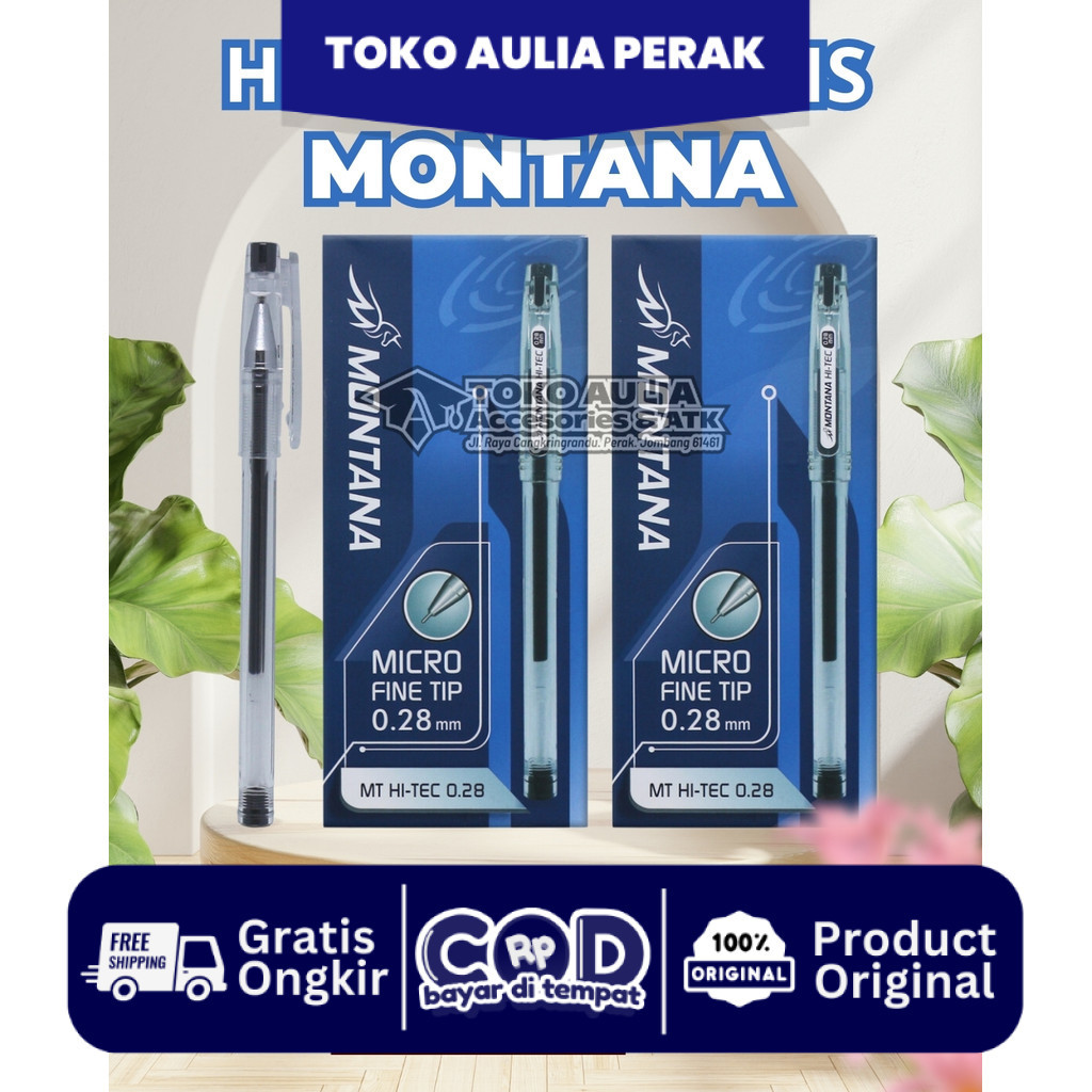 

MONTANA GEL PEN HITECH-H TERMURAH / Ballpoint Gel Hi-Tech 0.28mm