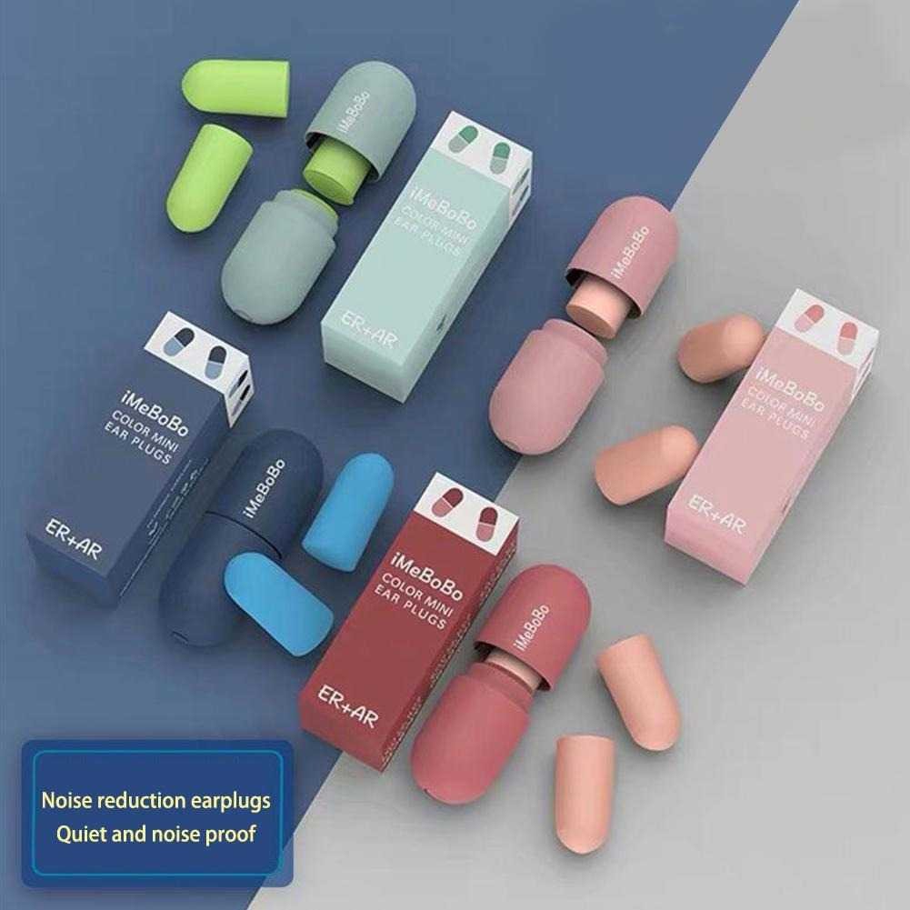 promo offline Februari iMeBoBo Ear Plugs Sleep Noise Reduction Soft Sponge - IM-29 Sport Venture