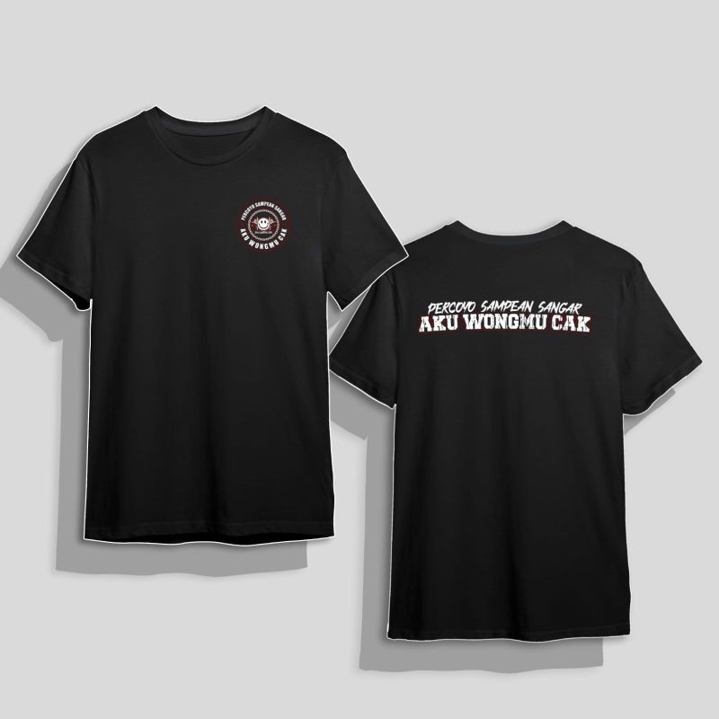 Kaos Distro Netral Aku Wongmu Cak Percoyo Sampean Sangar Desain Simpel Kaos Atasan Pria Wanita