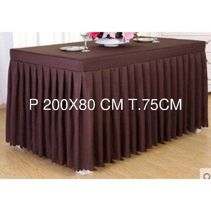 

KAPER MEJA KOTAK.P 200X80 CM .T75 CM.Terbuat jenis bahan loto temal