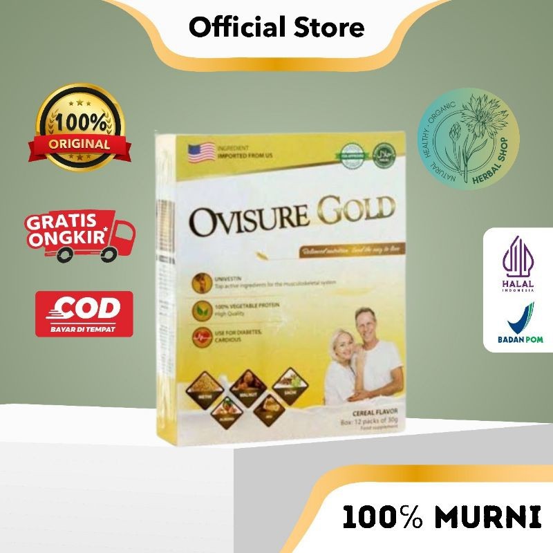

SUSU OVISURE GOLD MILK ORIGINAL SUSU OVISURE GOLD ASLI ATASI TULANG PERSENDIAN SEHAT HERBAL BPOM Terlaris