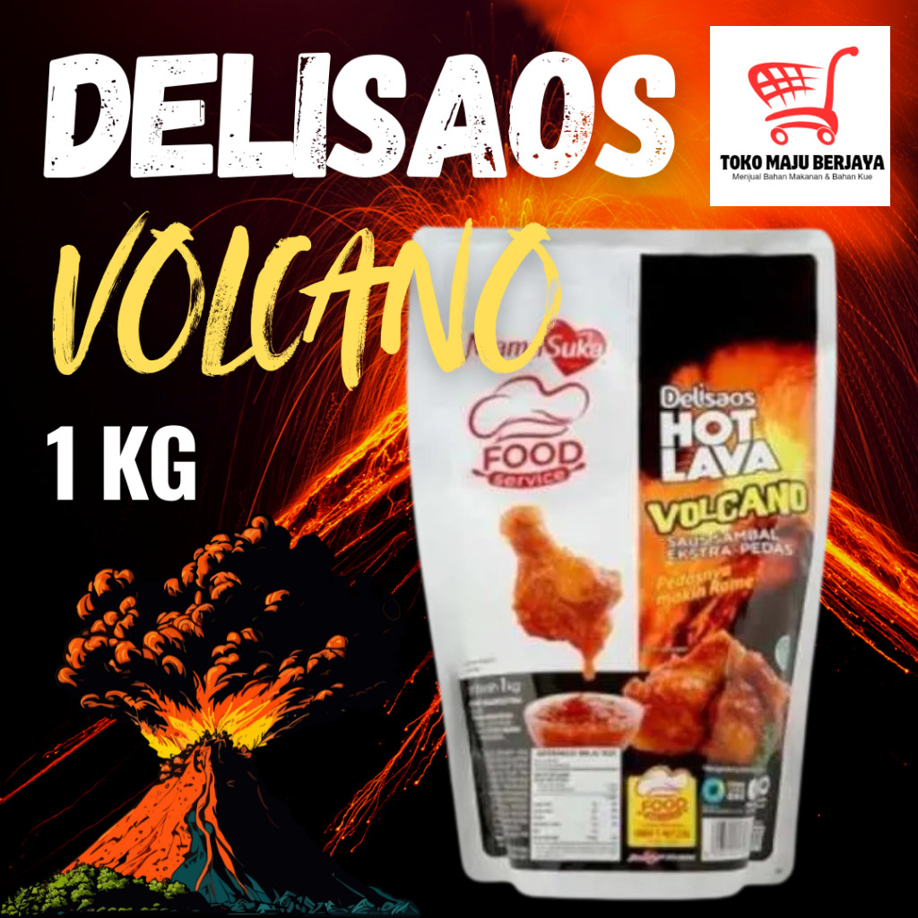 

Mamasuka Delisaos saus sambal pedas Hot Lava Volcano 1kg