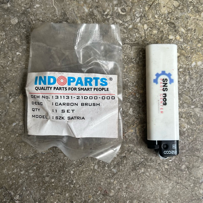 carbon brush arang dinamo starter Suzuki satria FU 150 Indopart .