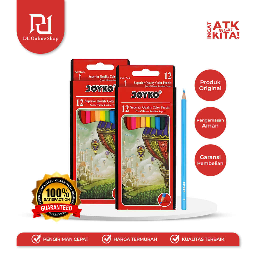 

JOYKO PENSIL WARNA/ COLOR PENCIL CP-100 (1SET)