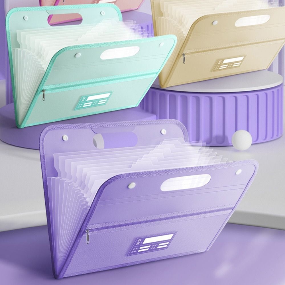 

Capacity Classified Waterproof Portfolio Envelope Folder A4 File Folder Test Paper Storage Folder File Organizer Document Bag