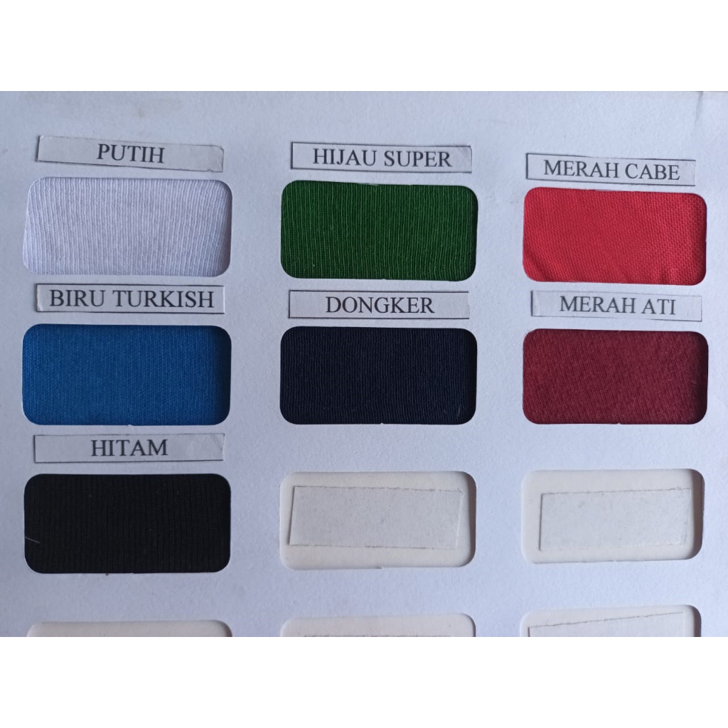 KAIN PE 40S SOFT / BAHAN KAOS PE DOUBLE KNIT 40 S - Meteran