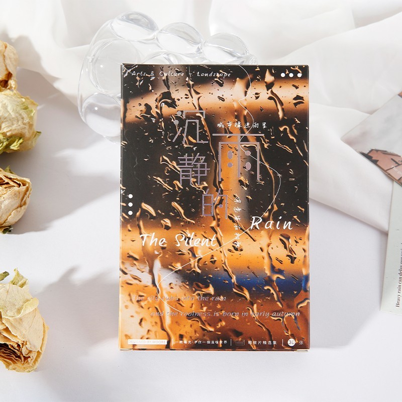 

30 Sheets/Set The Silent Rain Series Postcard Rainy Day Photography Landscape Art Greeting Message Cards Birthday Gift Card