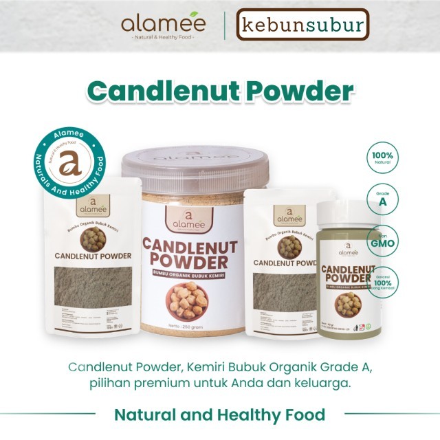 

ALAMEE Kemiri Bubuk Candlenut Powder Bumbu Dapur Organik Masak Murni Asli Seasoning