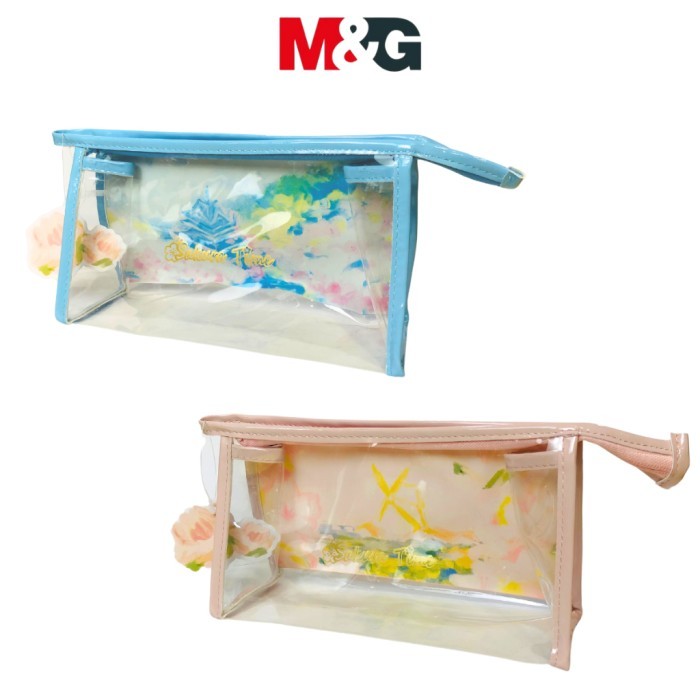 

Pencil Bag M&G Sakura Time Pencase Resleting APB932FT Pencil Case Bening Tempat Pensil Serbaguna Pouch Makeup Transparant - PENCILBAG M&G SAKURA