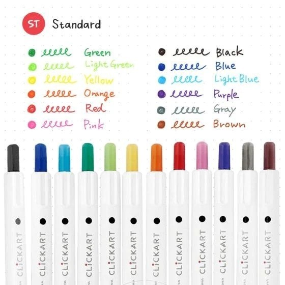 

ZEBRA ClickArt Marker Fine Liner 0.6mm Standard Colors - Satuan - 11. LIGHT BLUE