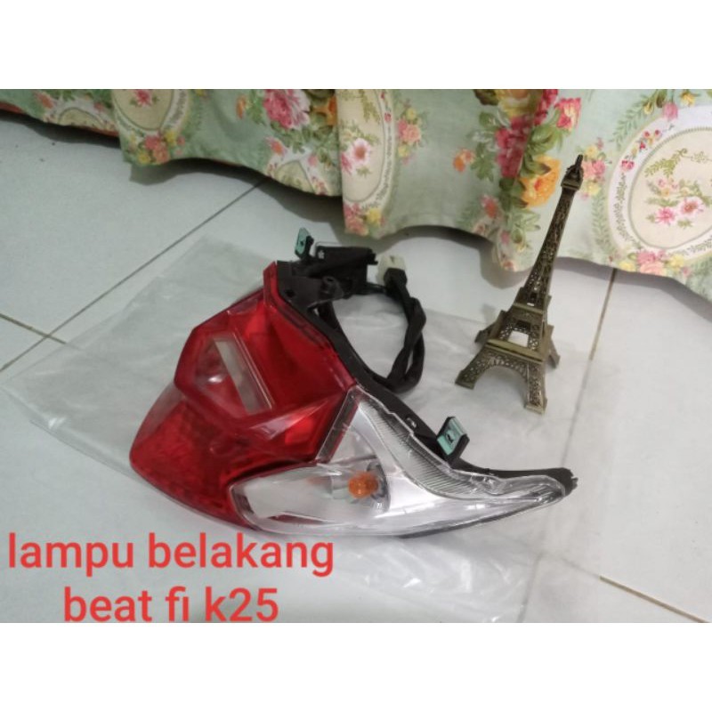 kaca mika lampu belakang stoplamp beat fi oto