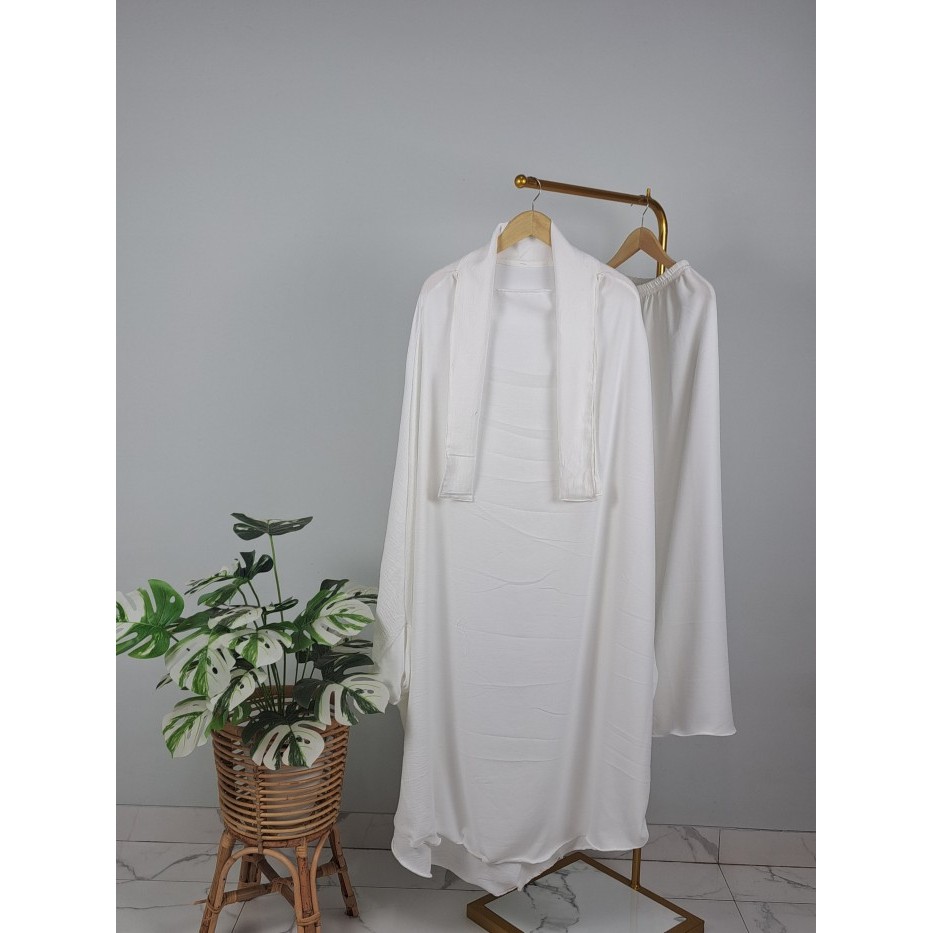 gamis lebaran 2025 model gamis terbarugamis lebaran terbarugamis putih wanita kekiniangamis wanita O