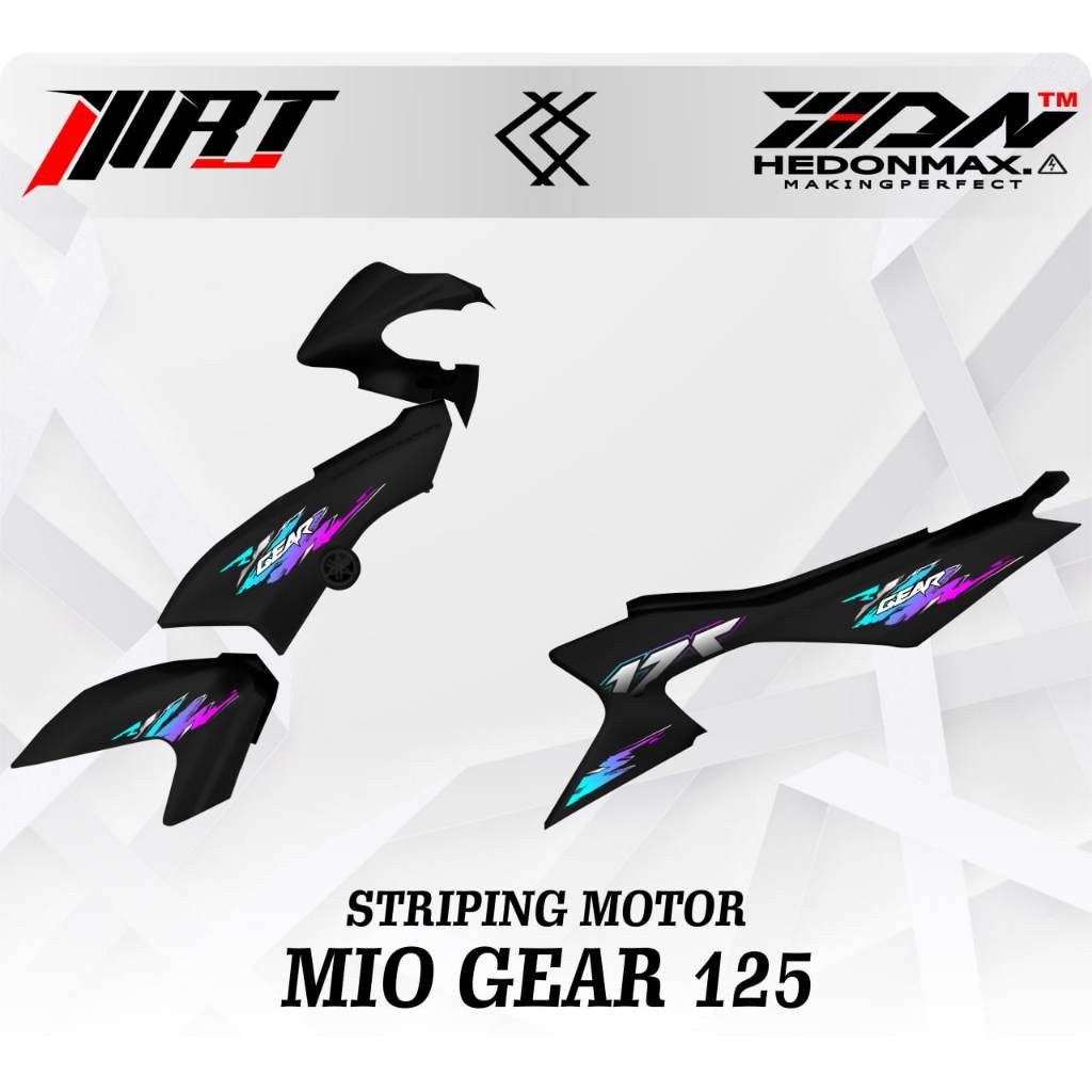 Striping Mio Gear  - Striping Mio Gear Simpel Baru Retro