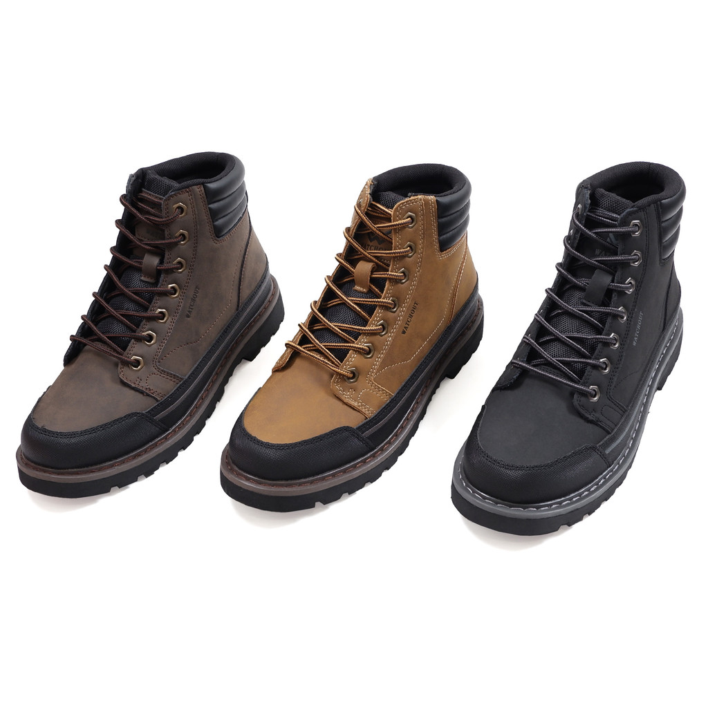 Watchout Sepatu Pria Leather Boots - WC1001704
