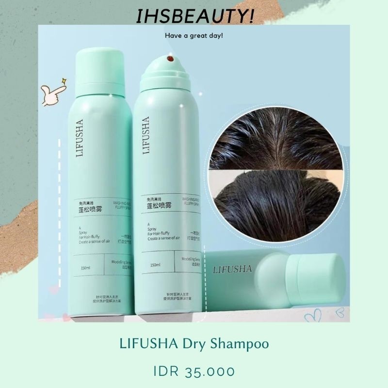 LIFUSHA Dry Shampoo Shampo Spray Viral Original