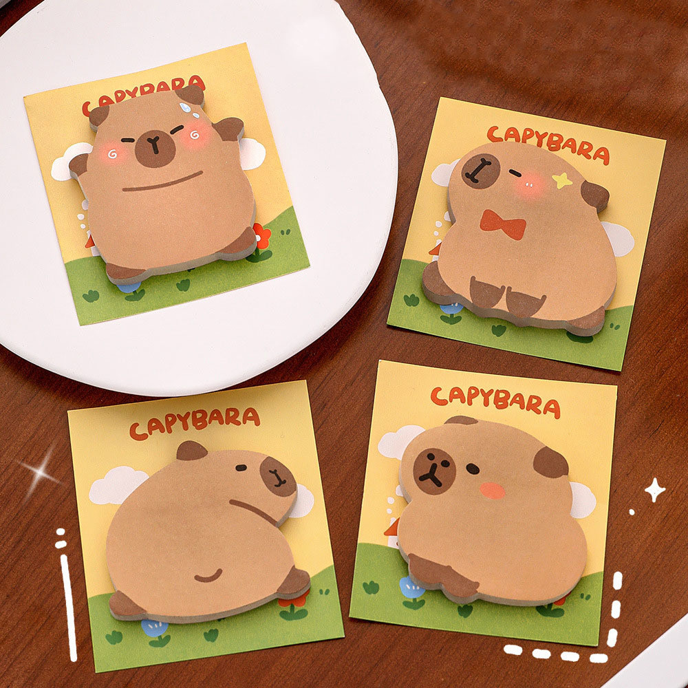 

Sticker Cute Kawaii Animal Sticky Notes Notepad Memo Pads Office School Supplies Stationery Capybara Bookmark