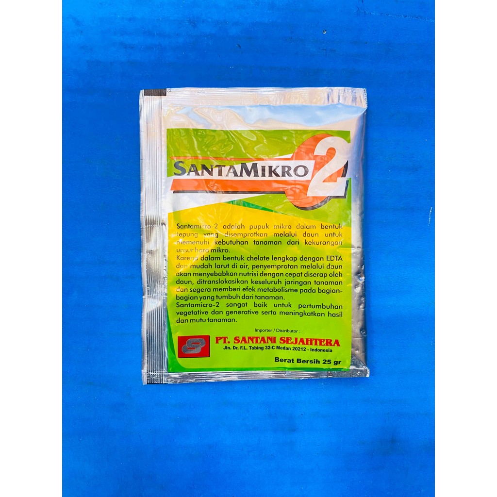 Pupuk unsur hara mikro SANTAMIKRO SANTA MIKRO 2 isi 25gr dari SANTANI SEJAHTERA