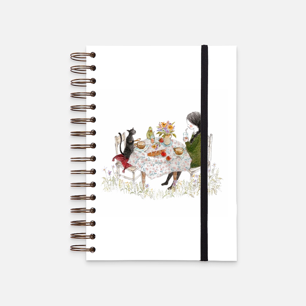 

Hard Cover Notebook CUTE GIRL NOTEBOOK