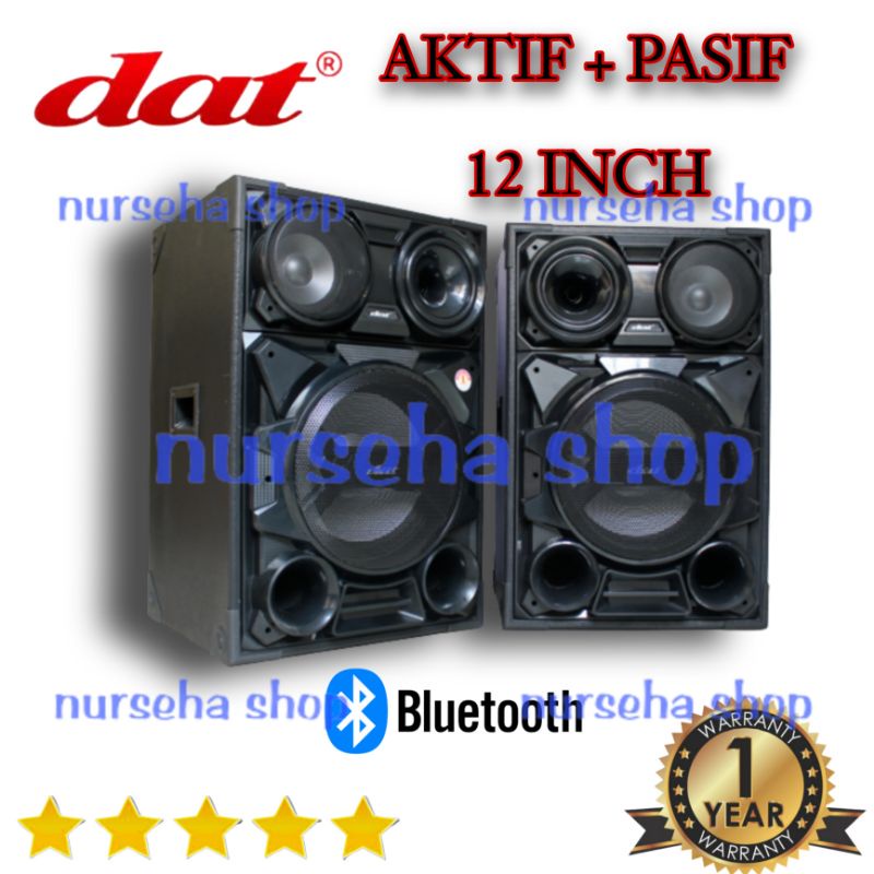 Paket Speaker Aktif pasif Dat ds 121 sepasang aktif pasif original