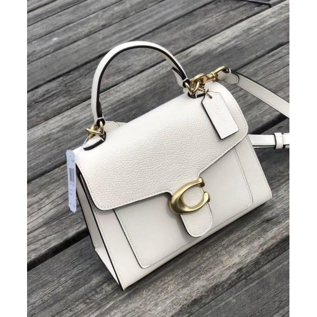 VS Tas Coach *636* Women Tabbyy Top Handle 20 White Vvs